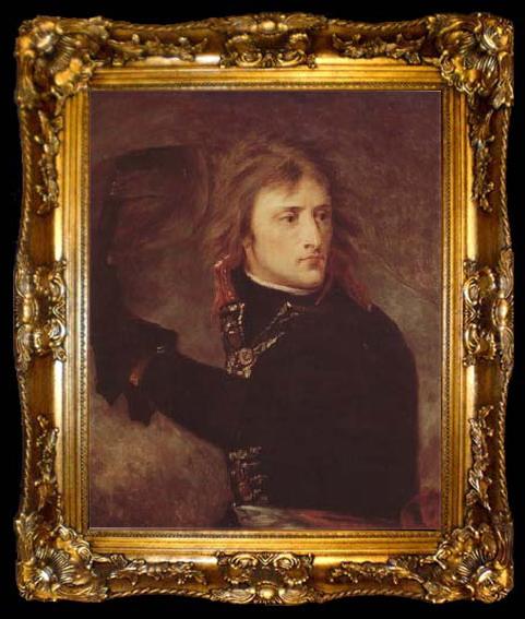 framed  Baron Antoine-Jean Gros Napoleon at Arcola (mk09), ta009-2
